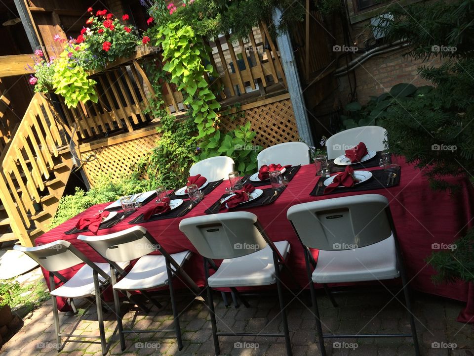 Dining table alfresco