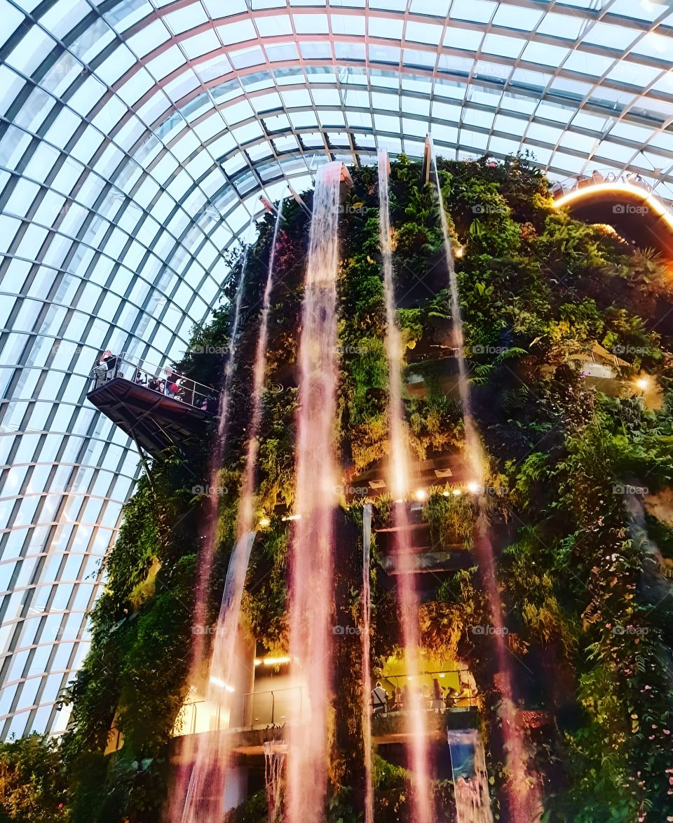 department store water fall