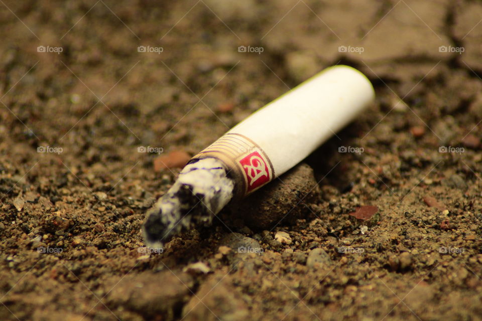 Cigarette butts, carefully smoke kill you