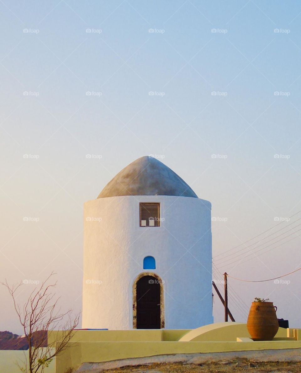 Santorini traditional architecture 