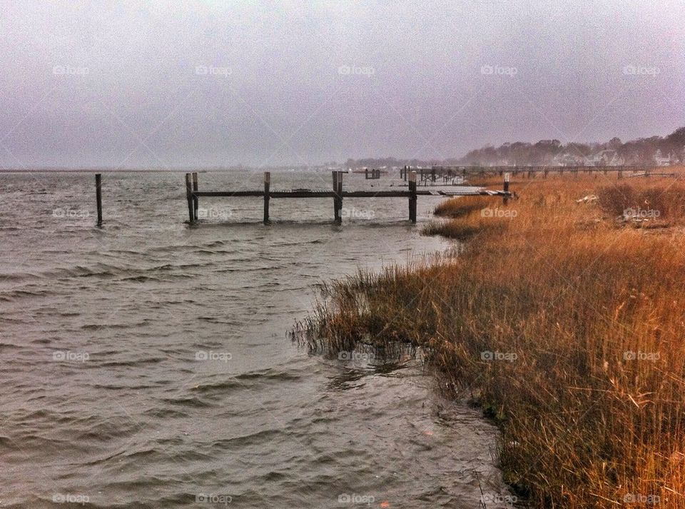 Stormy harbour 