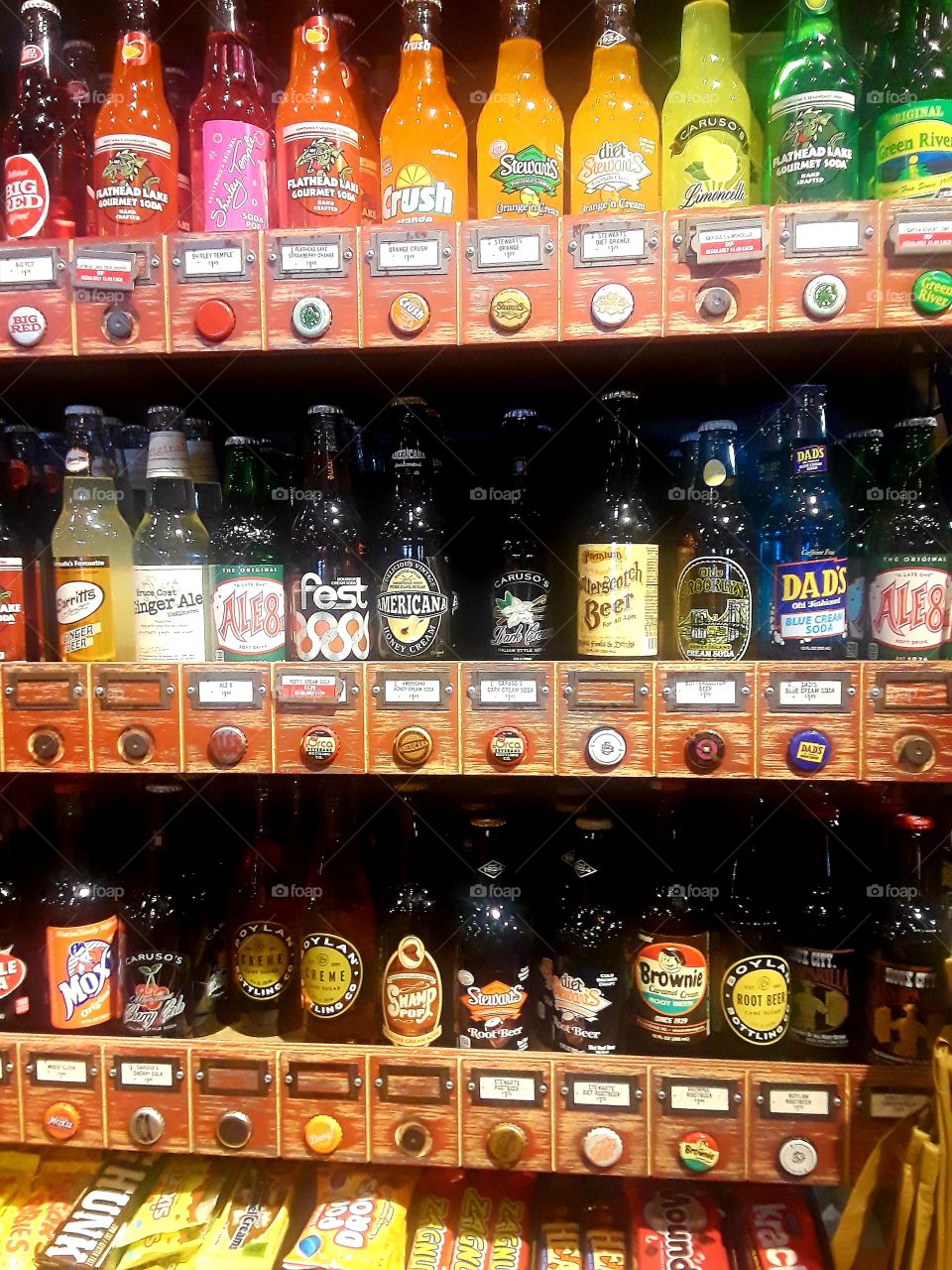 Soda Pop Bottle Display