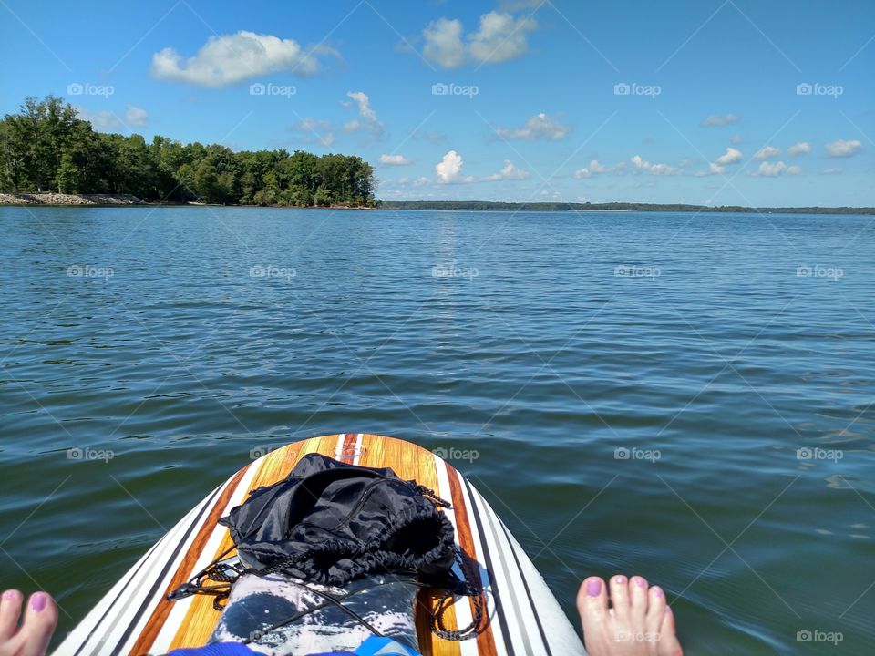 Just me, the board, the lake, & the breeze, beautiful day!