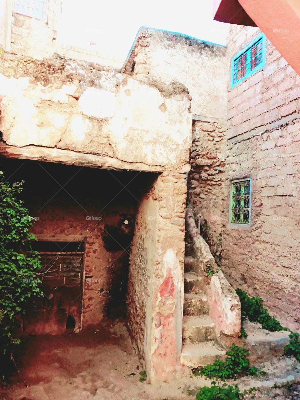 Old building in village Bhalil of morocco