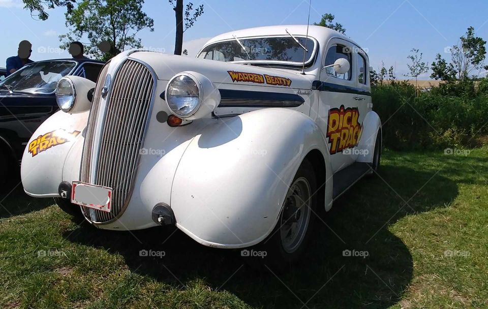 Oldtimer car Auto weiß Dick Tracy auto alt altes