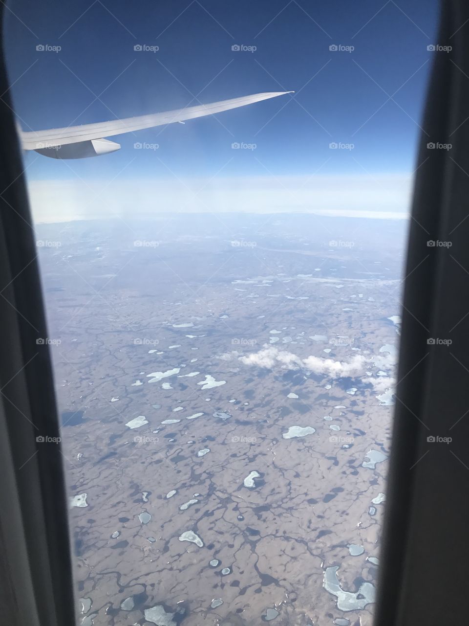 When you look out your air plane window...