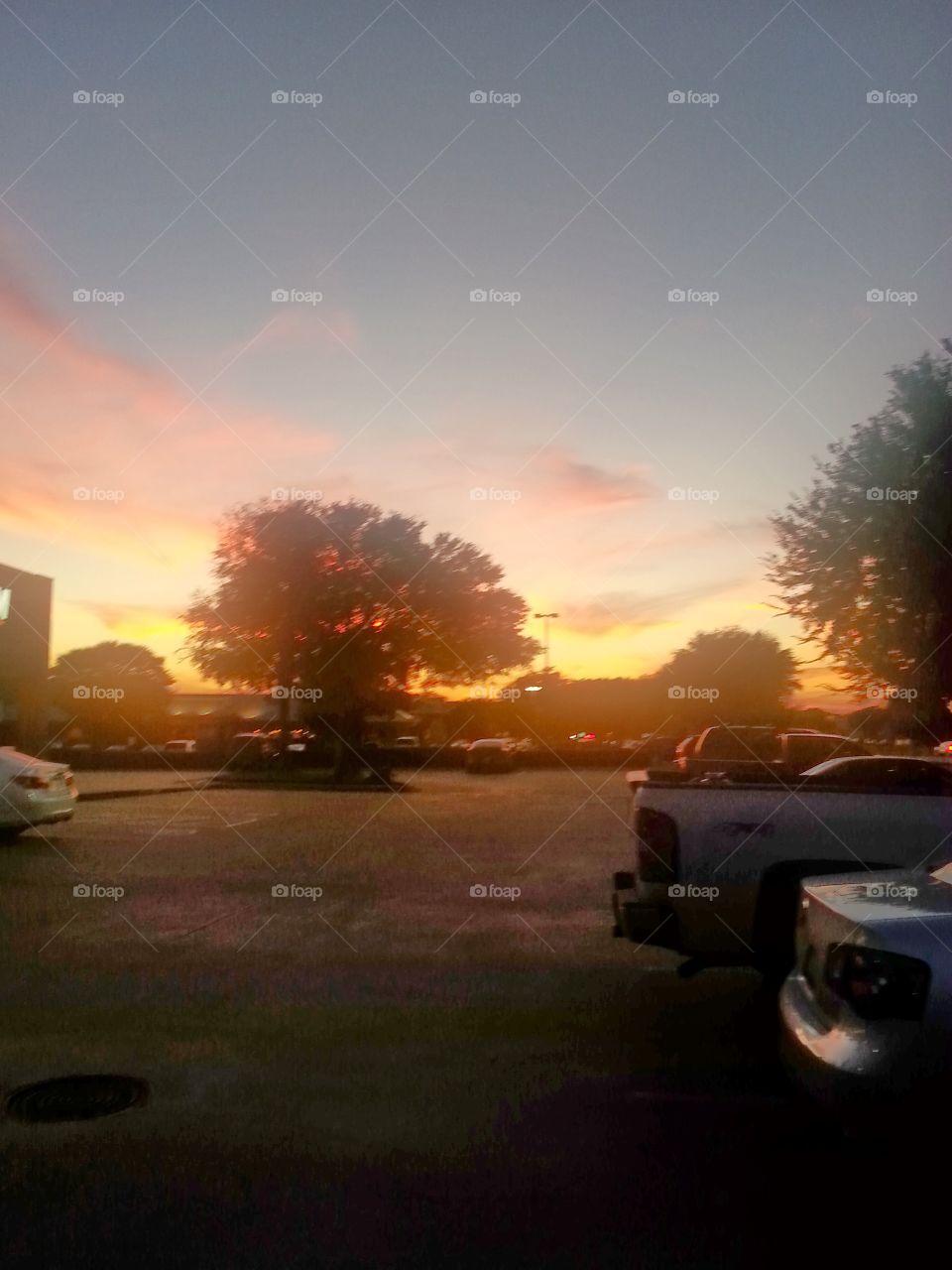 Sunset. Sunset in Plano, Texas