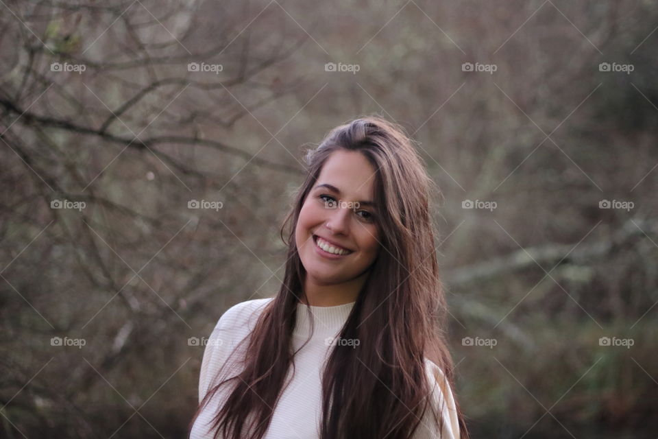 Portrait of a smiling young woman