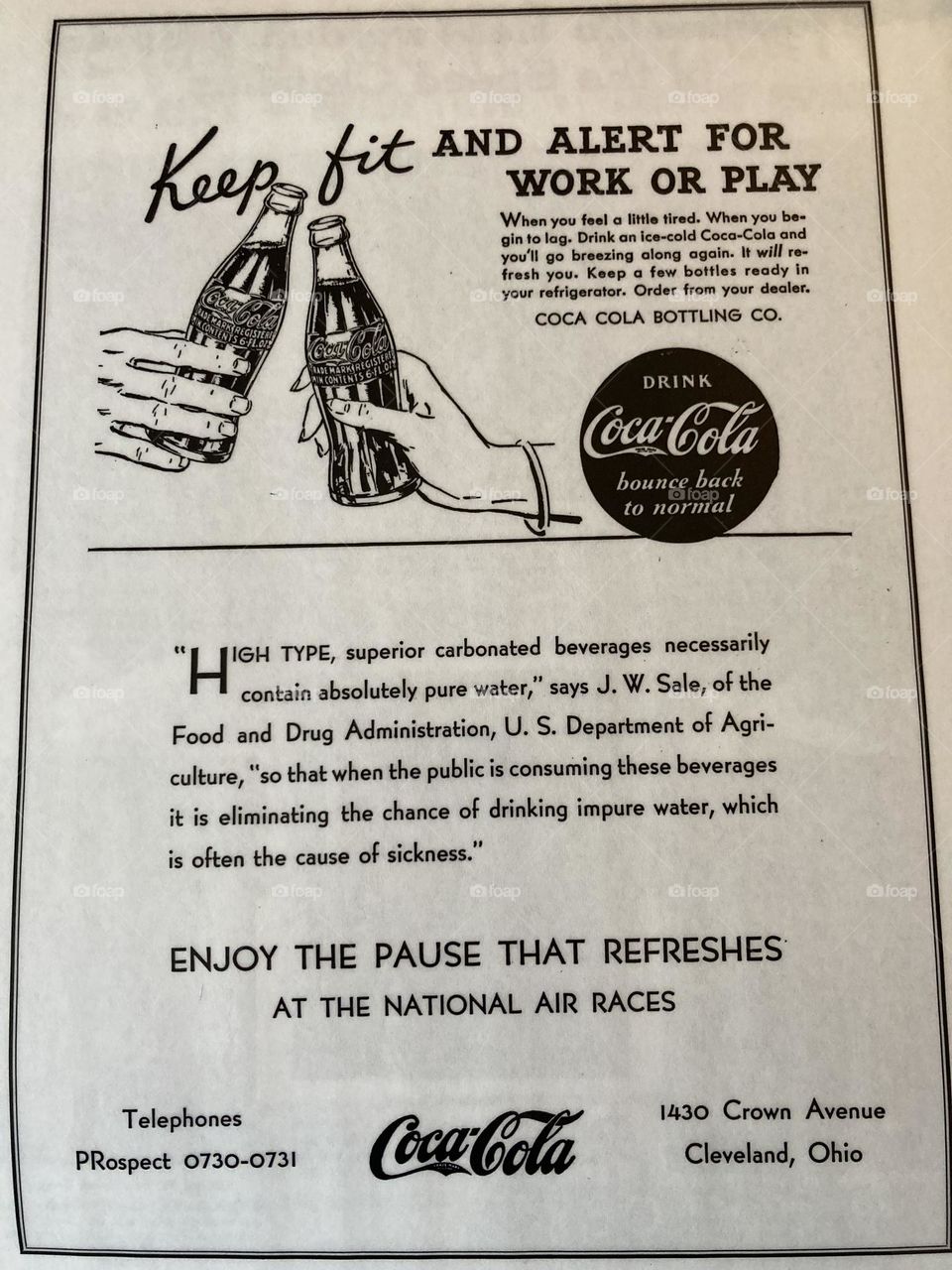Old Coca-Cola advertisement 