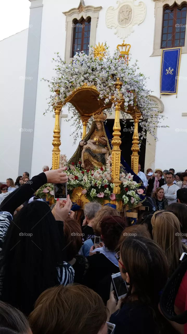 maria procession in loule . Maria procession in loule Portugal 