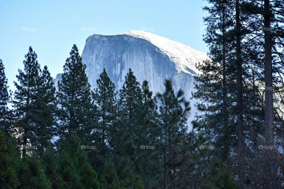 Half Dome Peak a Boo