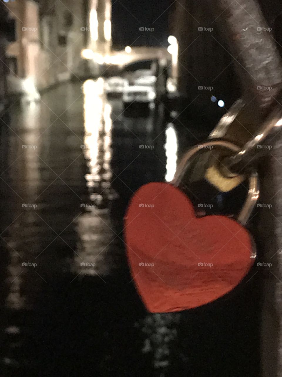 Love Lock in Focus in Venice 
