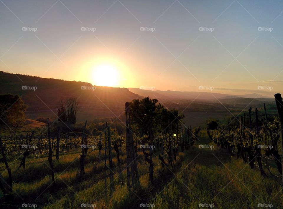 sunset in Orvieto