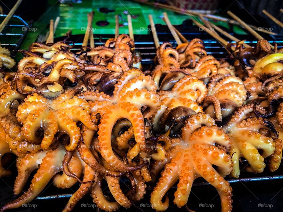 Grilled octopus 