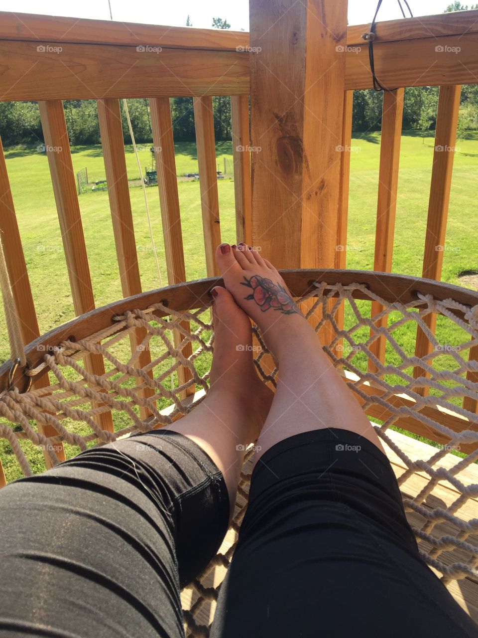 Porch hammocks and summer days