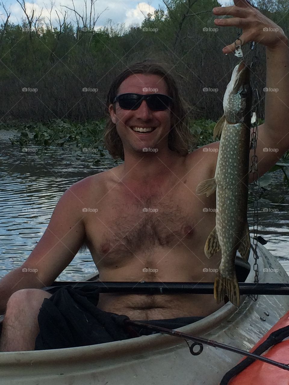 Pike from kayak
