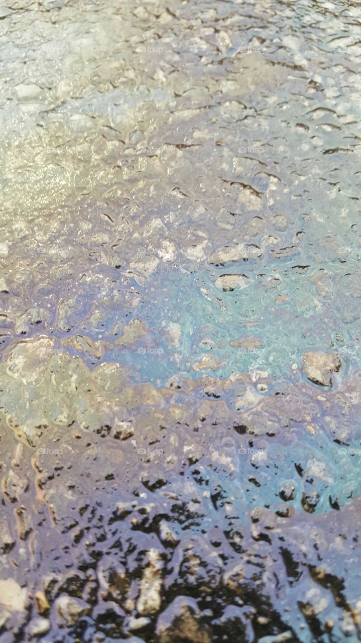 Full frame shot of oil on water