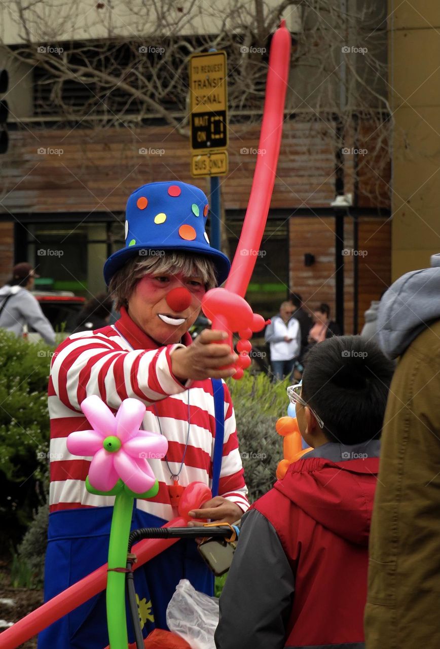 Colorful Clown Street Photography 