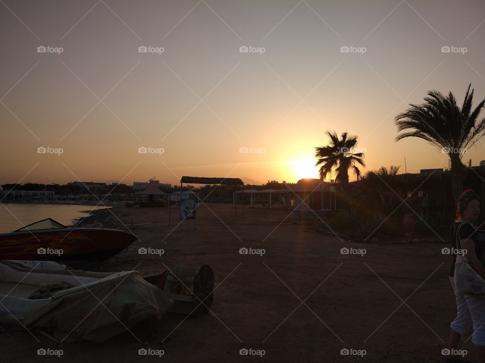 Beach, Sunset, Dawn, Water, Sun