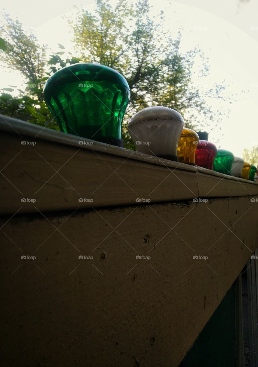 spring. flasks. glass. atmospheric. warm.