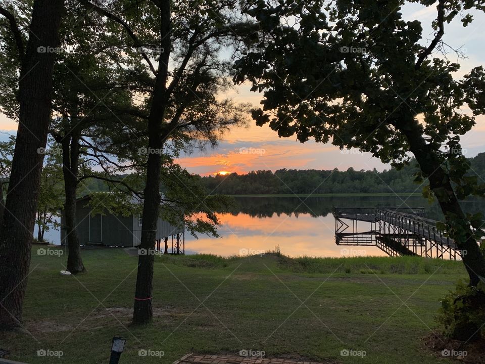 Beautiful sunset in North Carolina 