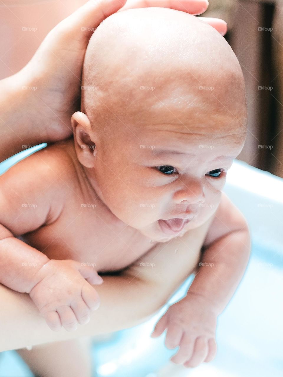 Adam first wet bath