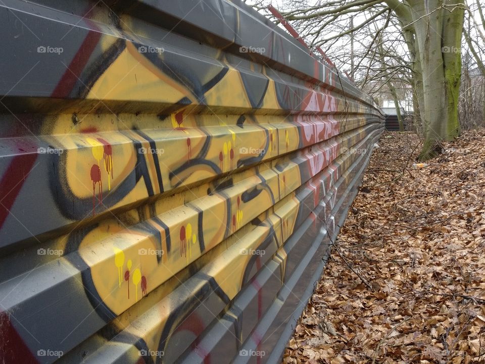 Graffiti in forest