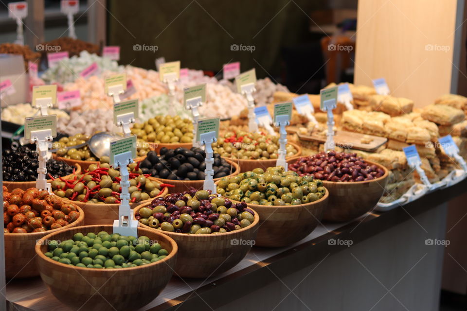 Beautiful olive stall