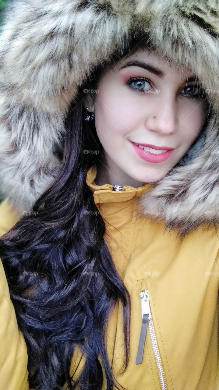 Осеннее фото девушки