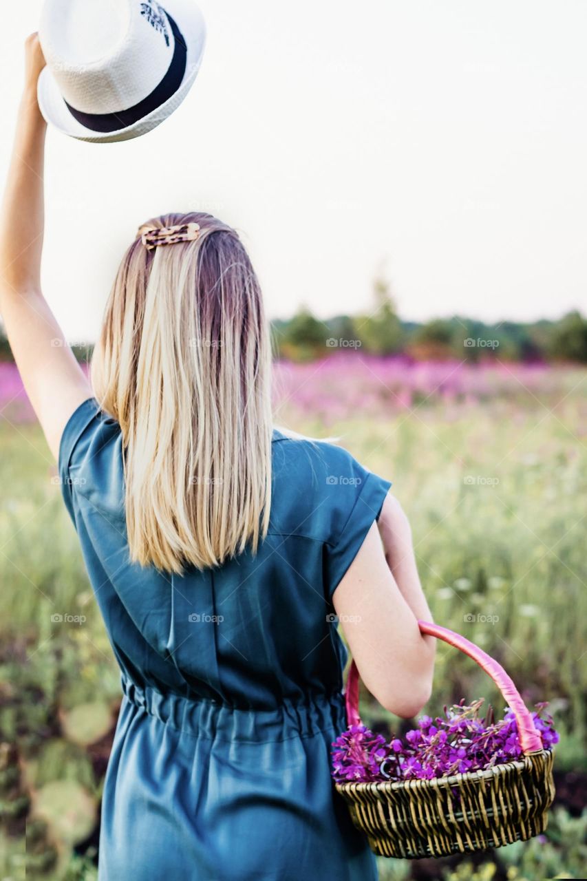 young woman with beautiful hair, hair is the best decoration