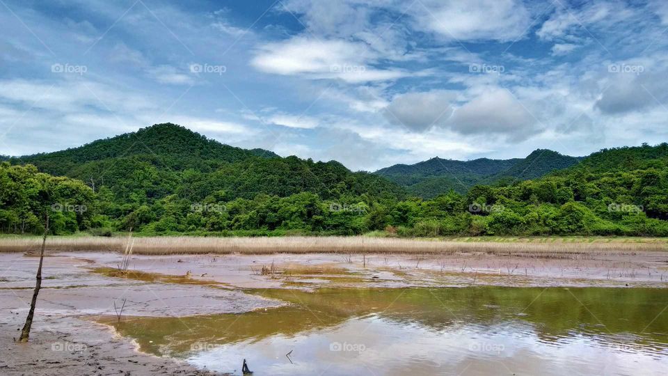 reservoir | mountain & sky