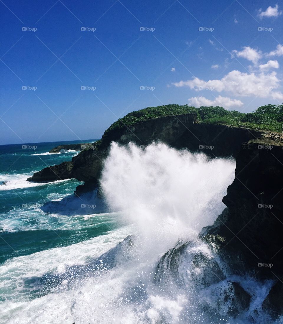 Scenic view of puerto rico