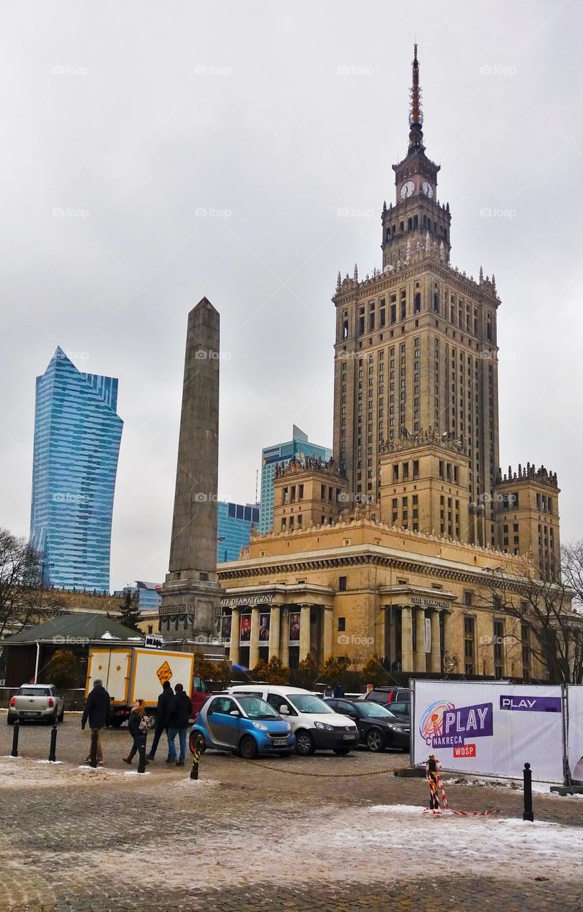 Palace of culture and science, Warsaw, Poland