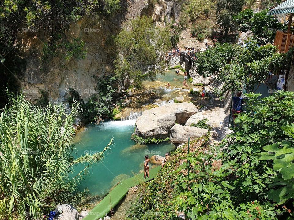 fountain#falls#nature pool#summer