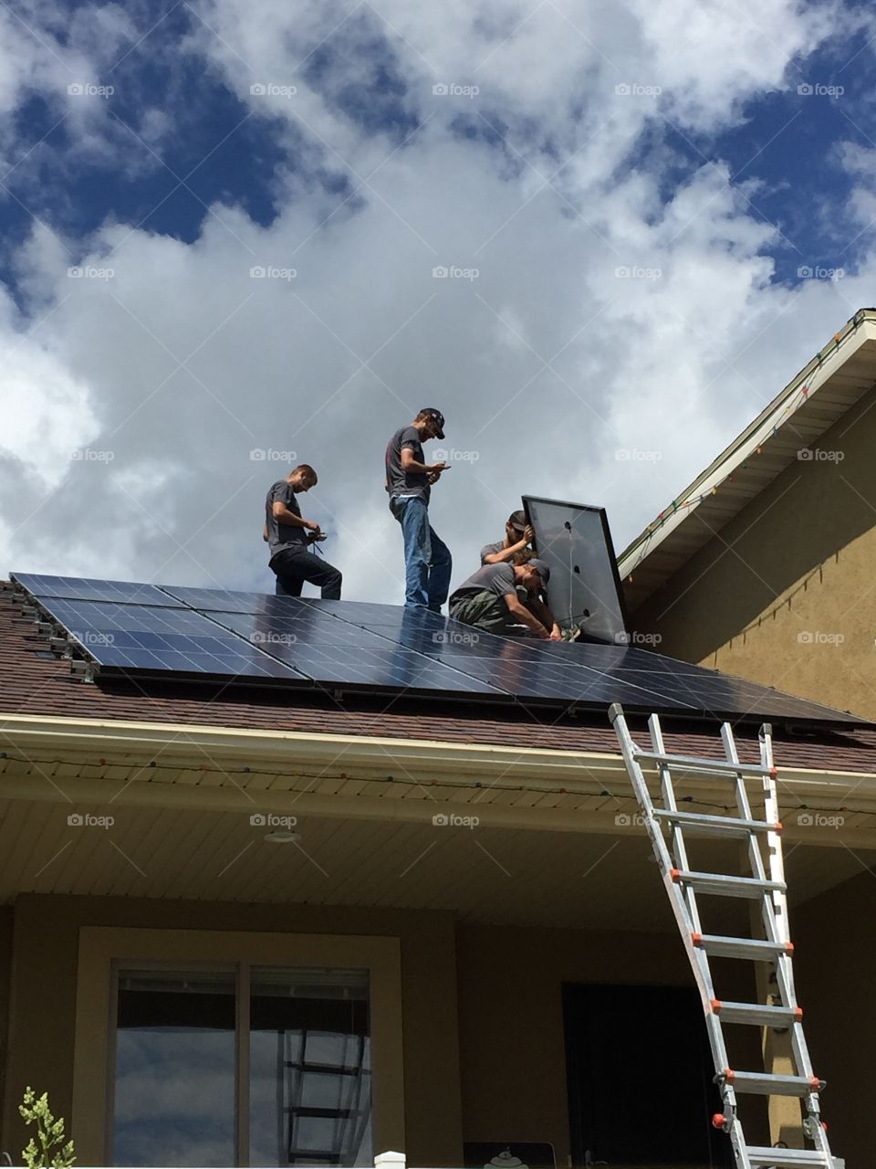 Solar panel technicians 