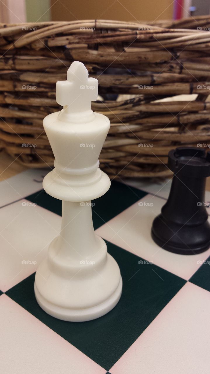 White chess piece