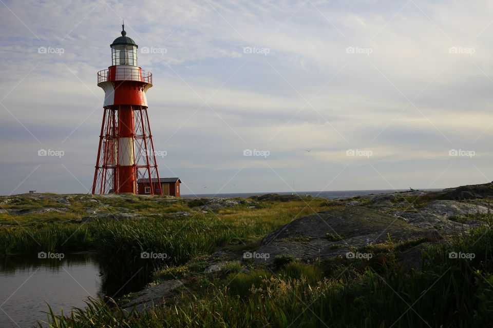 Lighthouse Måseskär. Måseskär Bohuslän 