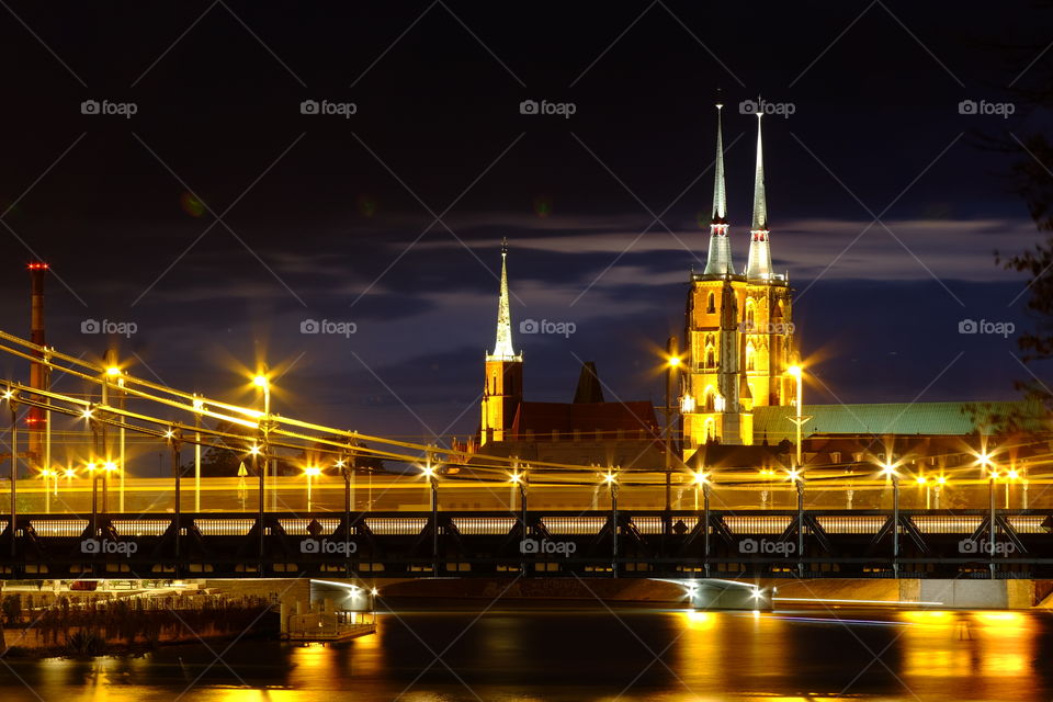 Sunset, Bridge, Dusk, River, City