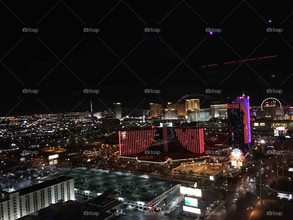 The views from the Ghost Bar in Vegas! 