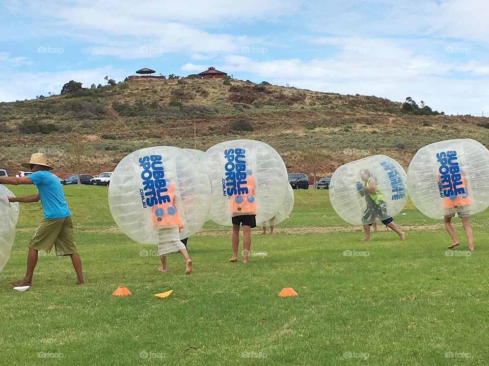 Bubble soccer in Australia 