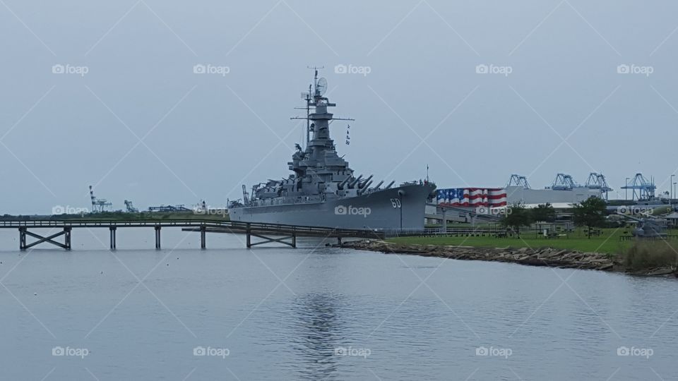 USS Alabama battleship in Mobile, AL