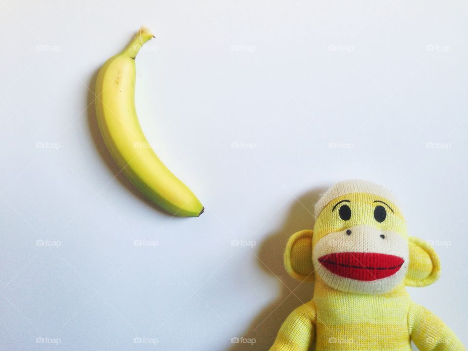 Monkey thinking of bananas 