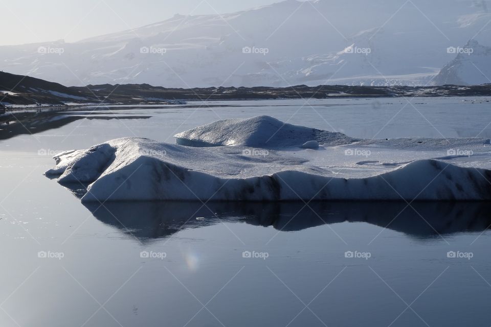 Glacier lake in Iceland
