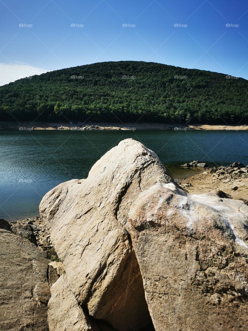 Omodeo lake in Sardinia.