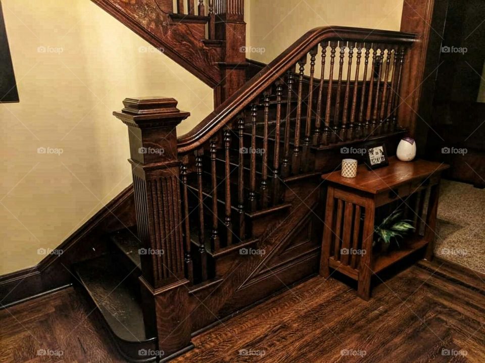 Wooden staircase