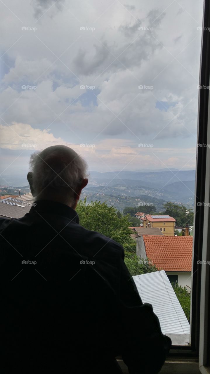 old man with a view