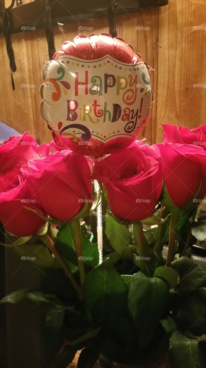 Happy birthday roses