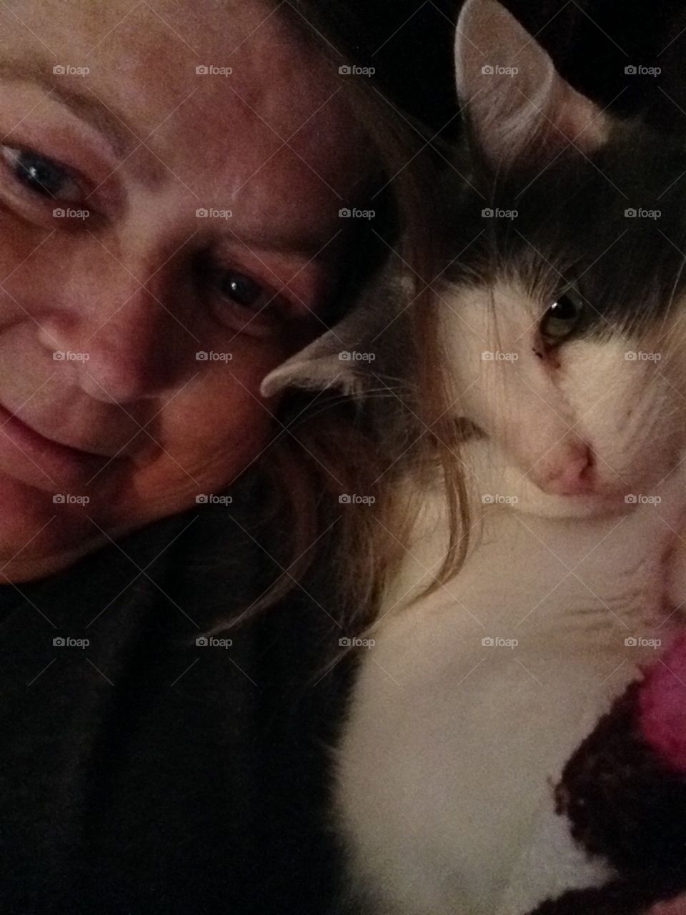 Me and my kitty Sophie in a selfie. 