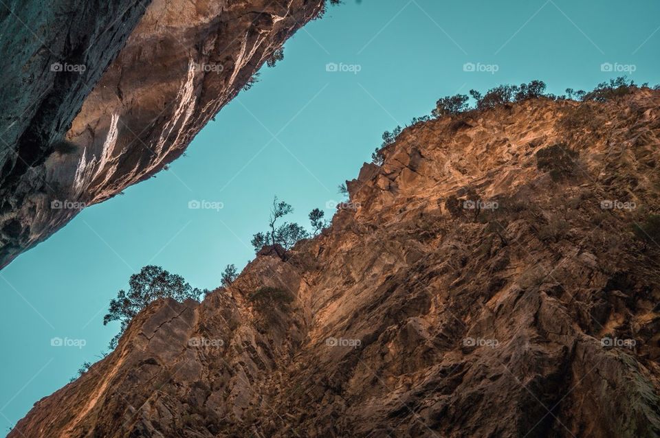 Close-up of rock formation