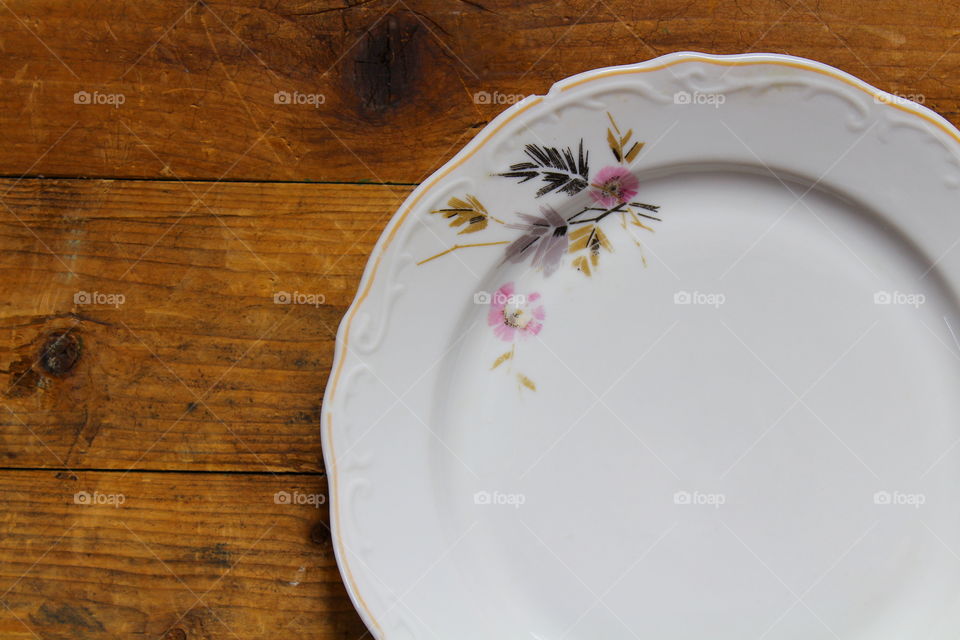 traditional porcelain plate